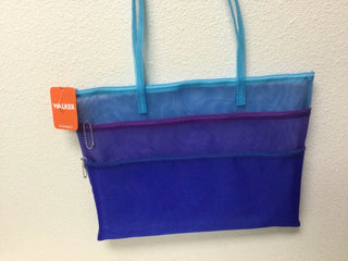 Walker Mesh Bag Triple Zip with Handle in three sizes