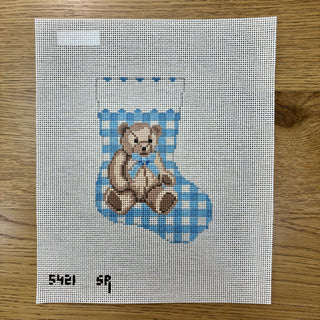 Gingham Teddy Mini Stocking