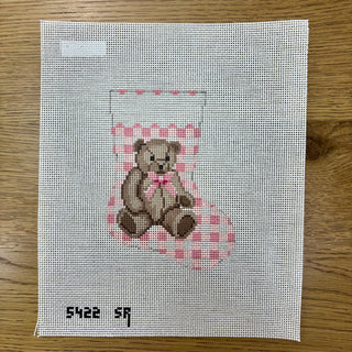 Gingham Teddy Mini Stocking