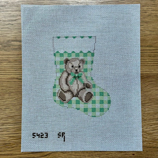 Gingham Teddy Mini Stocking