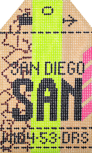San Diego Luggage Tag