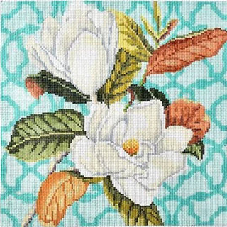 Trellis Square Magnolia Pillow