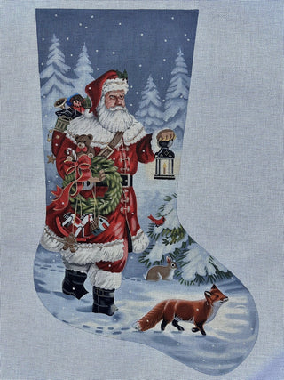 Lantern Santa Stocking
