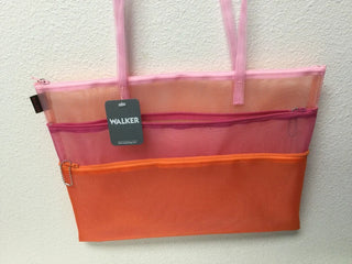 Walker Mesh Bag Triple Zip with Handle in three sizes