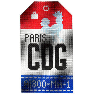 Paris De Gaulle Luggage Tag