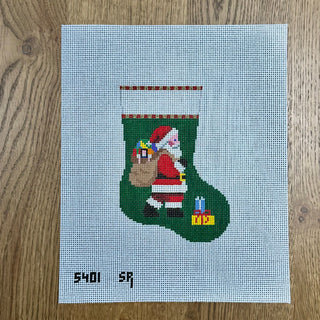 Santa Carrying Bag Mini Stocking