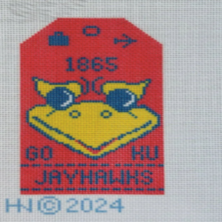 KU Jayhawks Luggage Tag