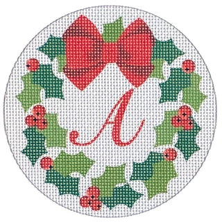 Christmas Wreath with Initial