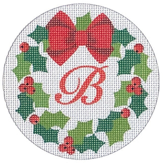 Christmas Wreath with Initial